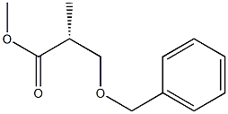 methyl (2R)-3-(benzyloxy)-2-methylpropanoate Struktur