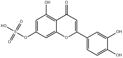 Luteolin 7-sulfate, 56857-57-9, 结构式