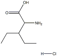 2-amino-3-ethylpentanoic acid hydrochloride Structure