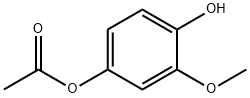 4-アセトキシグアイアコール 化学構造式