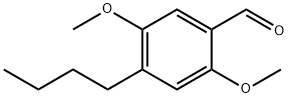 4-butyl-2,5-dimethoxybenzaldehyde Struktur