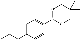 2-(4-propylphenyl)-5,5-dimethyl[1,3,2]dioxaborinane Struktur
