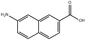 7-アミノ-2-ナフトエ酸 化学構造式