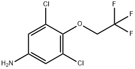 3,5-二氯-4-(2,2,2-三氟乙氧基)苯胺,57946-62-0,结构式