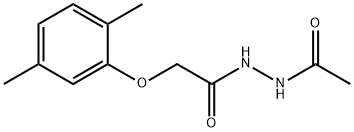 N'-acetyl-2-(2,5-dimethylphenoxy)acetohydrazide Structure