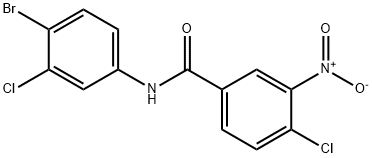 N-(4-bromo-3-chlorophenyl)-4-chloro-3-nitrobenzamide,581781-74-0,结构式