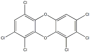1,3,4,6,7,8-Hexachlorodibenzo-p-dioxin Struktur