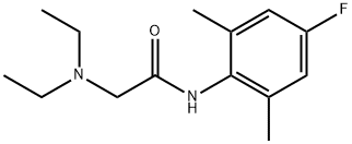 Acetamide, 2-(diethylamino)-N-(4-fluoro-2,6-dimethylphenyl)-,584-39-4,结构式