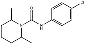 1-(N-(4-CHLOROPHENYL)CARBAMOYL)-2,6-DIMETHYLPIPERIDINE Structure