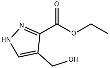 4-(HYDROXYMETHYL)-1H-PYRAZOLE-3-CARBOXYLIC ACID ETHYL ESTER, 61453-49-4, 结构式