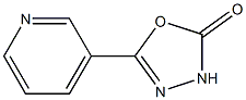 5-(吡啶-3-基)-2,3-二氢-1,3,4-噁二唑-2-酮 结构式