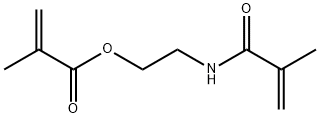 2-Propenoic acid, 2-methyl-, 2-[(2-methyl-1-oxo-2-propenyl)amino]ethylester Structure
