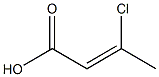 trans-3-chlorobutenoic acid Structure