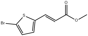 methyl (2E)-3-(5-bromothiophen-2-yl)prop-2-enoate Structure