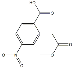 2-(2-甲氧基-2-氧代乙基)-5-硝基苯甲酸, 62252-24-8, 结构式