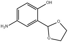 4-Amino-2-(1,3-dioxolan-2-yl)phenol,624722-38-9,结构式
