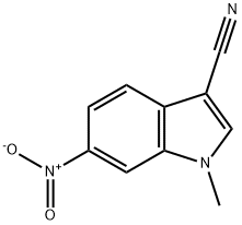 1-methyl-6-nitro-1H-indole-3-carbonitrile Structure