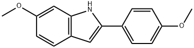 6-methoxy-2-(4-methoxyphenyl)-1H-indole 结构式