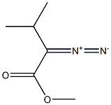 Butanoic acid, 2-diazo-3-methyl-, methyl ester 化学構造式