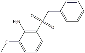 Benzenamine, 2-methoxy-6-[(phenylmethyl)sulfonyl]- Structure