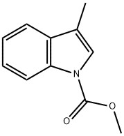 methyl 3-methyl-1H-indole-1-carboxylate Structure