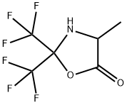 4-methyl-2,2-bis(trifluoromethyl)oxazolidin-5-one 结构式