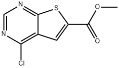 4-chloro-thieno[2,3-d]pyrimidine-6-carboxylic acid methyl ester Structure