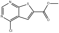 METHYL 4-CHLOROTHIENO[2,3-D]PYRIMIDINE-6-CARBOXYLATE, 655253-69-3, 结构式