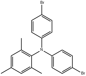 N,N-Bis(4-bromophenyl)-2,4,6-trimethylaniline Structure