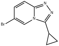 6-ブロモ-3-シクロプロピル-[1,2,4]トリアゾロ[4,3-A]ピリジン 化学構造式