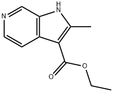 ethyl 2-methyl-1H-pyrrolo[2,3-c]pyridine-3-carboxylate,67058-66-6,结构式