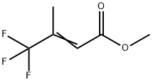 2-Butenoic acid, 4,4,4-trifluoro-3-methyl-, methyl ester Struktur