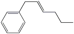 2-Hexenylbenzene. 结构式