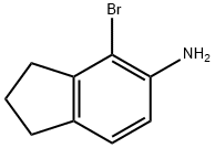 5-氨基-4-溴-2,3-二氢-1H-茚, 676265-54-6, 结构式