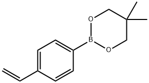 4-乙烯苯硼酸新戊二醇酯, 676593-23-0, 结构式