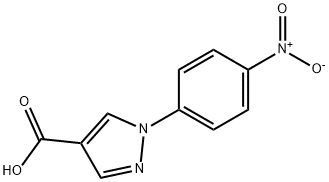 1-(4-nitrophenyl)-1H-pyrazole-4-carboxylic acid Struktur