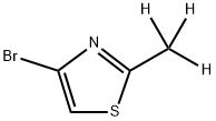 4-bromo-2-(methyl-d3)thiazole 结构式
