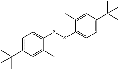 双(4-叔丁基-2,6-二甲基苯基)二硫化物,68819-90-9,结构式