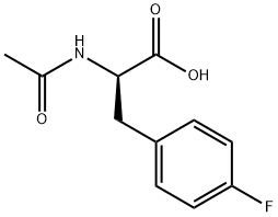 N-Acetyl-4-fluoro-D-phenylalanine Struktur
