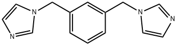 1,3-bis((1H-imidazol-1-yl)methyl)benzene Struktur