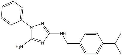 N-(5-amino-1-phenyl-1H-1,2,4-triazol-3-yl)-N-(4-isopropylbenzyl)amine Structure