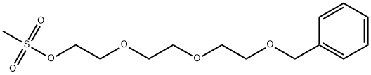 methanesulfonic acid 2-[2-(2-benzyloxy-ethoxy)-ethoxy]-ethyl ester Structure
