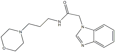 2-(1H-benzimidazol-1-yl)-N-[3-(4-morpholinyl)propyl]acetamide Structure