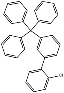 4-(2-chlorophenyl)-9,9-diphenyl-9H-fluorene Structure