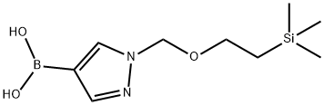 (1-((2-(三甲基硅烷基)乙氧基)甲基)-1H-吡唑-4-基)硼酸, 719296-53-4, 结构式