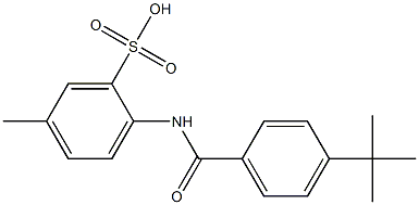 2-[(4-tert-butylbenzoyl)amino]-5-methylbenzenesulfonic acid|