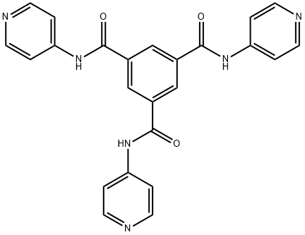 1,3,5-トリス(4-ピリジルカルバモイル)ベンゼン 化学構造式