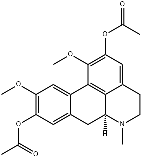 二乙酰基波尔定碱, 72584-75-9, 结构式