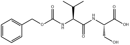 (2S)-2-[(2S)-2-{[(benzyloxy)carbonyl]amino}-3-methylbutanamido]-3-hydroxypropanoic acid Structure