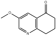 3-Methoxy-7,8-dihydroquinolin-5(6H)-one Struktur